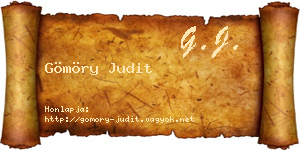 Gömöry Judit névjegykártya
